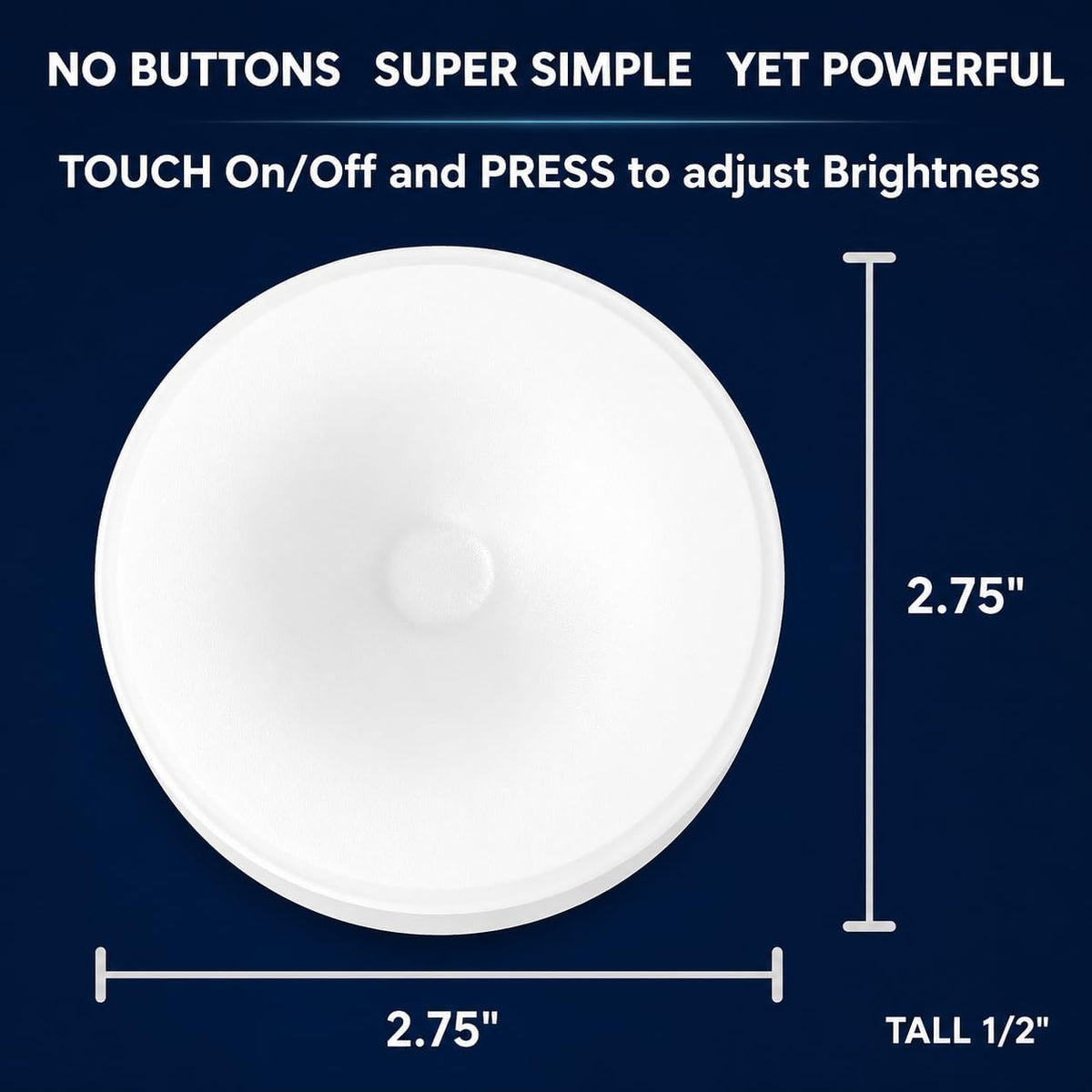 Universal Stick-On Golf Cart LED Roof Light — Rechargeable