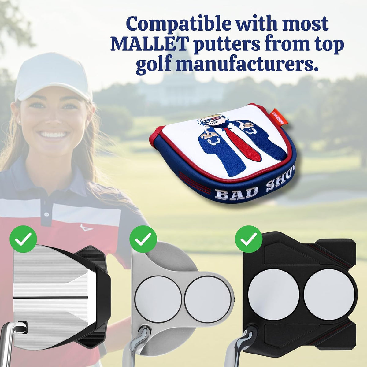 The Original Trump Bad Shot Mallet Putter Cover