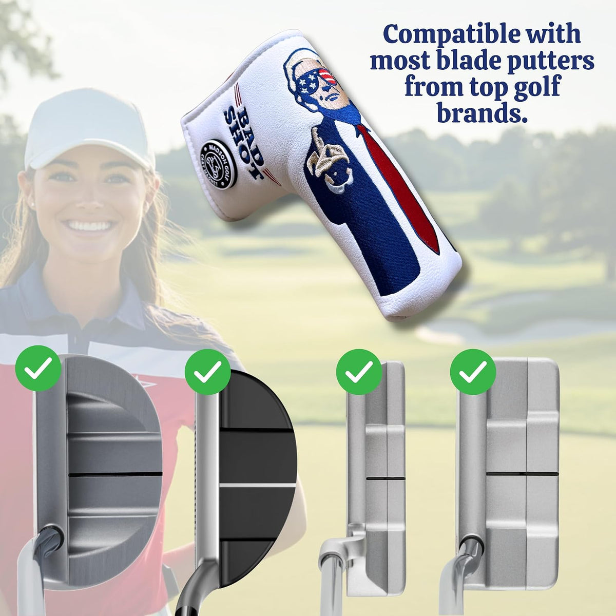 The Original Trump Bad Shot Blade Putter Cover
