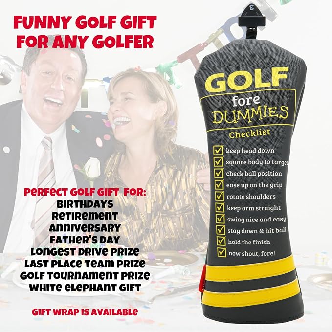 Golf Fore Dummies Fairway Wood Headcover