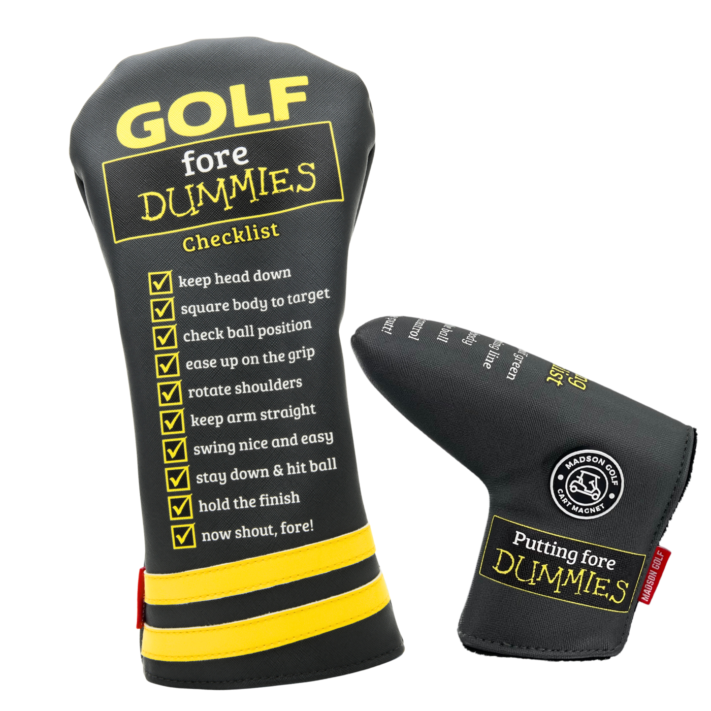 Golf Fore Dummies Series — driver and putter covers