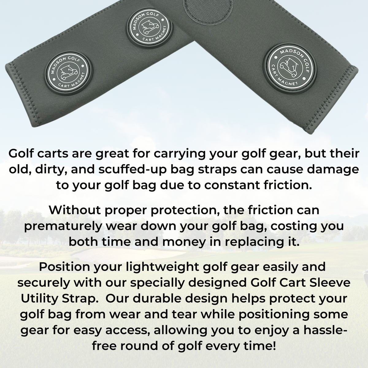 Magnetic Golf Cart Utility Strap