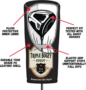 Triple Bogey Stout Driver Headcover