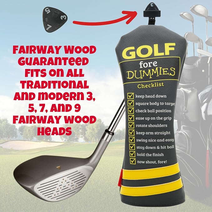 Golf Fore Dummies Fairway Wood Headcover