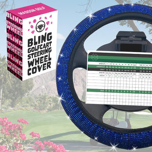 Bling Crystal Diamond Steering Wheel Cover