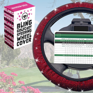 Bling Crystal Diamond Steering Wheel Cover