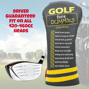 Golf Fore Dummies Driver Headcover