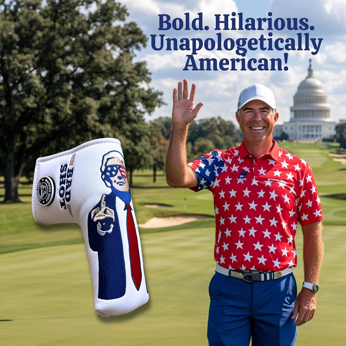 The Original Trump Bad Shot Blade Putter Cover